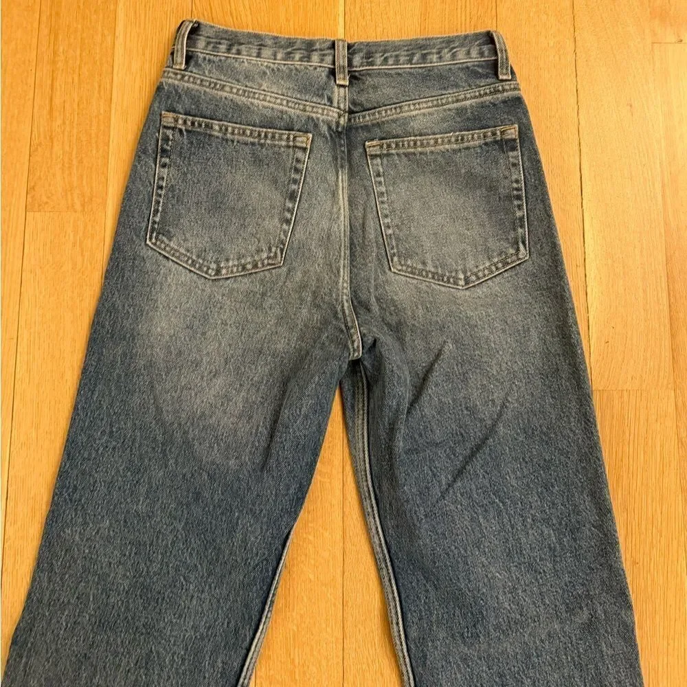Classic Blue Women's Jeans with slit from Zara